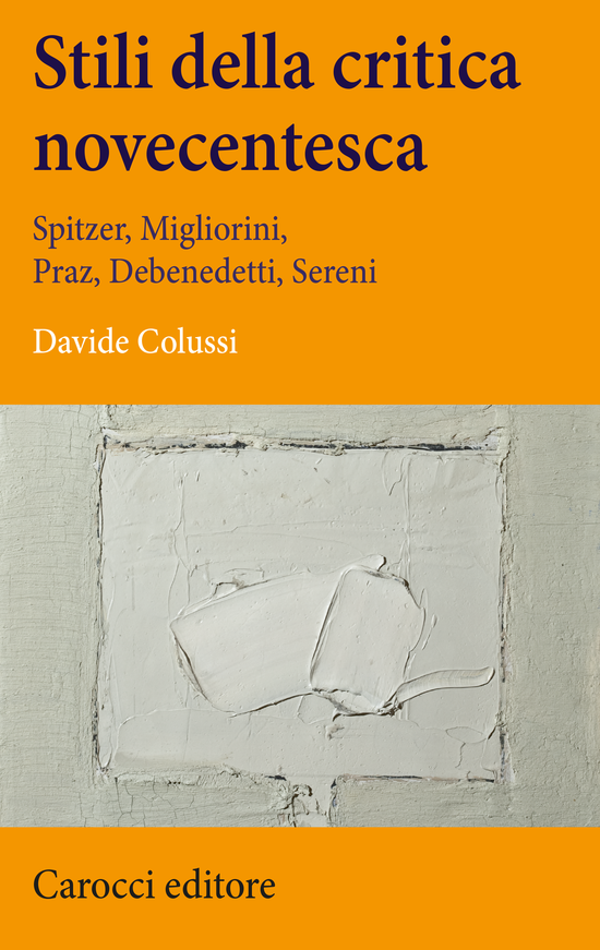 Copertina del libro Stili della critica novecentesca